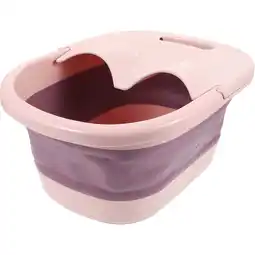 Walmart Collapsible Tub Footbath Foot Spa Portable Foot Bath Child 40X30.5X17.5CM Pink offer