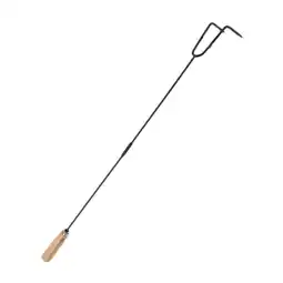 Walmart GARENDE Dust Removal Hook Wooden Handle Wrought Iron for Fire Pits Fireplace Camping B offer