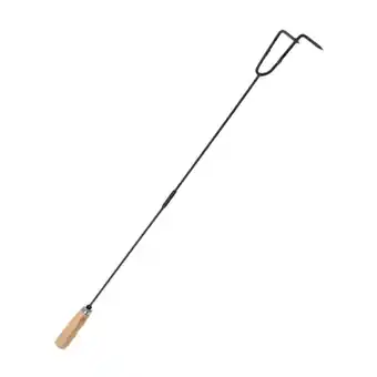 Walmart GARENDE Dust Removal Hook Wooden Handle Wrought Iron for Fire Pits Fireplace Camping B offer