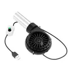 Walmart kesoto BBQ Fan Stainless Steel Windpipe BBQ Air Blower for Camping Fire Pits Hiking Adjustable offer