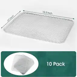 Walmart HOT! Grill Topper, BBQ Disposable Toppers, 10 Pack Topper for Outdoor Grilling Liners offer