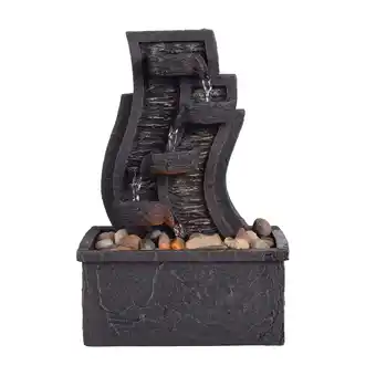 Walmart Teamson Home 9.49 4-Tier Tabletop Fountain with LED Lights offer