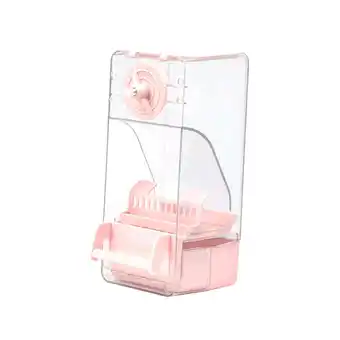 Walmart figatia Bird Cage Feeder Detachable Leakproof Parrot Feeder for Canary Finch Budgies Pink offer