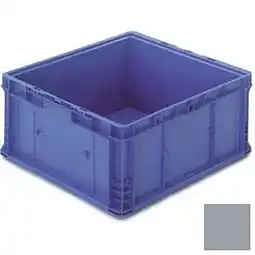 Walmart Lewis Bins Polyethylene Orbis Stakpak Modular Straight Wall Container - 24 x 22.5 x 14.5 in. - Gray offer