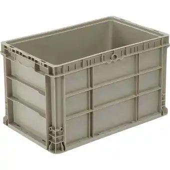 Walmart Global Industrial Stackable Straight Wall Container Solid 24L x 15W x 14H offer