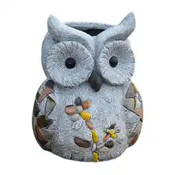 Walmart jicheng Garden Flower Pot Weather Resistant Owl Planter Pot for Shelves Bedroom Lawn 11cmx12.5cm offer