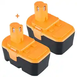 Walmart 2 Pack P100 4.8Ah Replacement for 18V Battery Compatible with Ryobi 18V Battery Power Tools offer