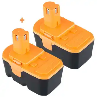 Walmart 2 Pack P100 4.8Ah Replacement for 18V Battery Compatible with Ryobi 18V Battery Power Tools offer