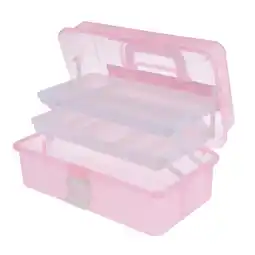 Walmart Three Layer Storage Box Sorting Pink offer