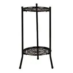 Walmart Two-Layer Metal Plant Stand Plant Holder for Indoor Outdoor Decor B offer