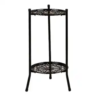 Walmart Two-Layer Metal Plant Stand Plant Holder for Indoor Outdoor Decor B offer