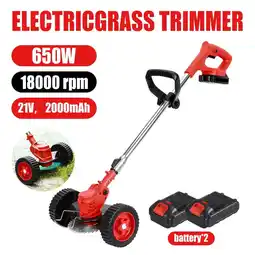 Walmart Jinyi 21V 650W Electric Weed Eater Lawn Edger Cordless Grass String Trimmer Cutter offer