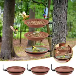 Walmart Jwputqe 3PCS Bird Feeders for Outdoors,Hanging Bird Feeder,red offer