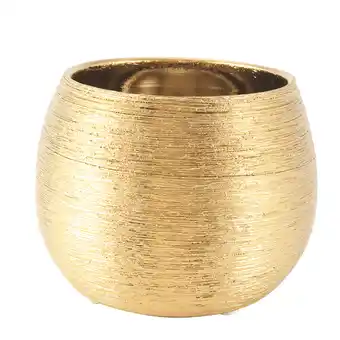 Walmart Ceramic Plant Pot Planter Unique Gold-Plated Flower Succulent Flowerpot Vase offer