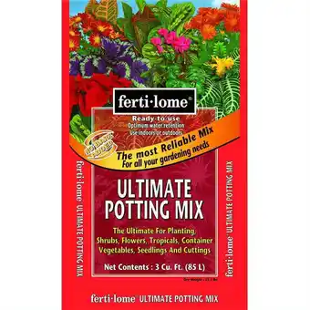 Walmart FERTILOME Organic Ultimate Potting Mix Soil, 3 cu. ft offer