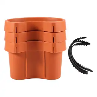 Walmart 3 Pc/Lot Unique Gutter Downspout Garden Flower Pot Drain Pipe Pots Tubs offer