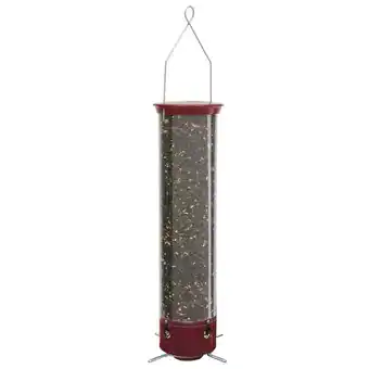 Walmart Droll Yankees Yankee Dipper Squirrel-Proof Tube Bird Feeder - Burgundy - 5 lb. capacity offer