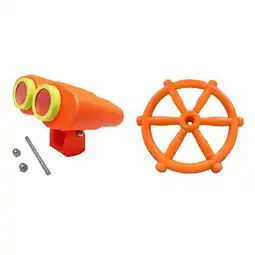 Walmart yotijay Kids Playground Equipment Outdoor Playset Pirate Ship Parts Swingset Attachments 2Pcs Orange offer