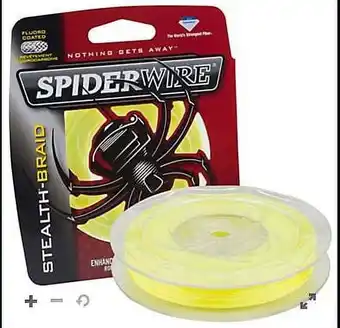 Walmart SpiderWire Stealth Translucent Braided Fishing Line, 20lb | 9kg offer