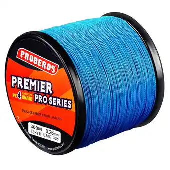 Walmart Kiplyki Wholesale Super Strong Abrasion Resistant PE braid Fishing Line 4 Strands 300M 30LB offer