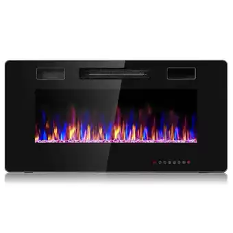 Walmart GVN Fireplace, Electric Fireplace Heater,36 Inch Ultra Thin Wall Mounted Electric Fireplace offer