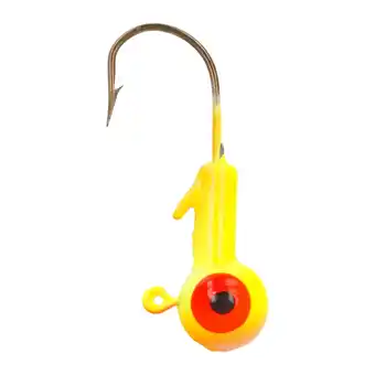 Walmart Eagle Claw Ball Head Fishing Jig, Orange & Chartreuse 1/8 oz offer