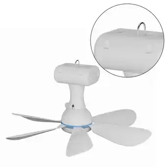 Walmart lanema Compact Travel Fan For Tents USB Rechargeable,Ceiling Canopys Remote Control offer