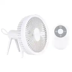 Walmart lanema Camping Fan with LED Lantern Tent Light Portable Rechargeable USB Desk Fan offer