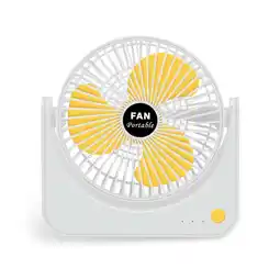 Walmart ZUARFY Mini Rotatable USB Table Fan Rechargeable Ultra-quiet 3D Airflow Cyclone Cycle offer