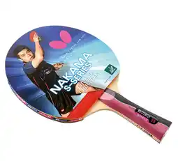 Walmart Butterfly Nakama S5 Table Tennis Racket-Carbon Blade-Pan Asia 2.1 Rubbers offer