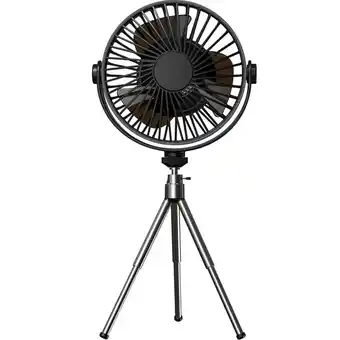 Walmart AOOOWER Portable Table Fan Remote Control Canopy Fan with LED Lamp Tripod for Vacation offer