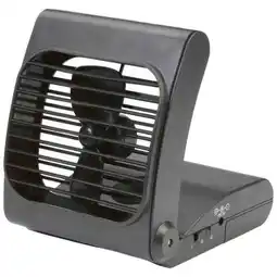 Walmart Maxam 2-Speed Battery Powered Tabletop Fan Black offer