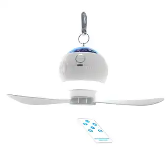 Walmart lanema Outdoor Camping Fan With Projection Hanging Tent Lamp Recharge & Remote Control offer