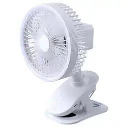 Walmart XISAOK 5.9inch 3-Speed Clip Fan 2in1 USB Desk Small Fan with Light 2400mAh for Night offer