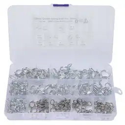 Walmart 150pcs Double Wire Spring Pipe Clamp Hose Tube Spring Clip Clamp Assortment Kit offer