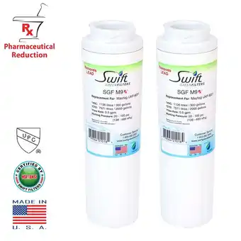 Walmart Swift Green Filters SGF-M9 Rx Compatible Refrigerator Water Filter for UKF8001, EFF-6007A (2 Pack) offer