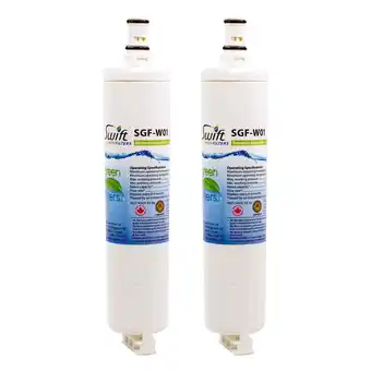 Walmart Swift Green Filters SGF-W01 Replacement for Whirlpool 4396508 Refrigerators Water Filters(Pack of 2) offer