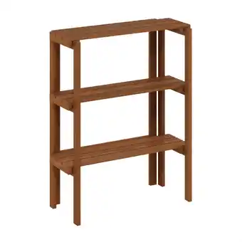 Walmart Furinno Tioman Outdoor Toolless Multipurpose Display Shelf, Plant Stand, 3-Tier, Natural offer