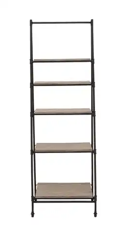 Walmart DecMode 24 x 72 Black Wood 5-Tier Shelving Unit, 1-Piece offer