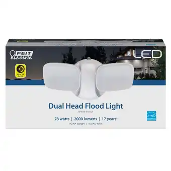 Walmart FEIT Electric Dusk to Dawn Hardwired LED White Security Floodlight offer