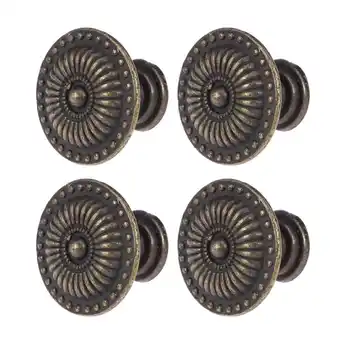 Walmart 4pcs Vintage Cabinet Drawer Cupboard Pull Handle Knob (Bronze) offer