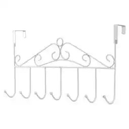 Walmart TODOZO 7 Hooks Over Door Bathroom Hanger Coat Clothes Hat Bag Towel Hanging Rack Holder offer