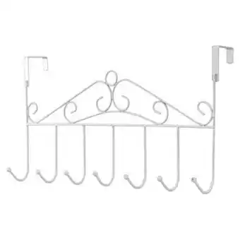 Walmart TODOZO 7 Hooks Over Door Bathroom Hanger Coat Clothes Hat Bag Towel Hanging Rack Holder offer