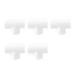 Walmart 20mm PVC Tee 3 Way Water Pipe Tube Adapter Connectors White 5 Pcs offer