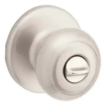 Walmart Kwikset Cove Bed/Bath Knob in Satin Nickel offer