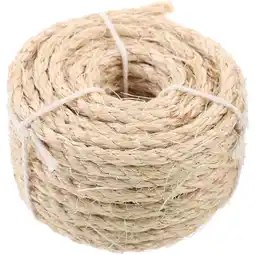 Walmart WSTEER 1 Roll of Natural Sisal Rope Hemp Rope for Cat Tree Scratching Pad DIY Repairing offer