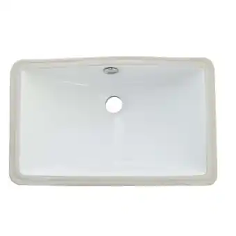 Walmart Kingston Brass Lb18127 Courtyard 18-1/4 Rectangular Ceramic Undermount Bathroom Sink offer