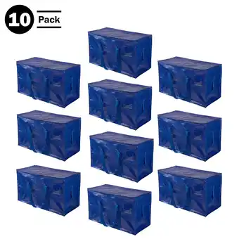 Walmart Home-Complete 10-Pack 26.79-inch Moving Bags with Dual Zippers and Durable Handles offer