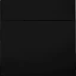 Walmart LUXPaper Square Peel & Press Invitation Envelopes, 6 x 6, 80 lb. Midnight Black, 250 Pack offer