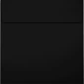 Walmart LUXPaper Square Peel & Press Invitation Envelopes, 6 x 6, 80 lb. Midnight Black, 250 Pack offer